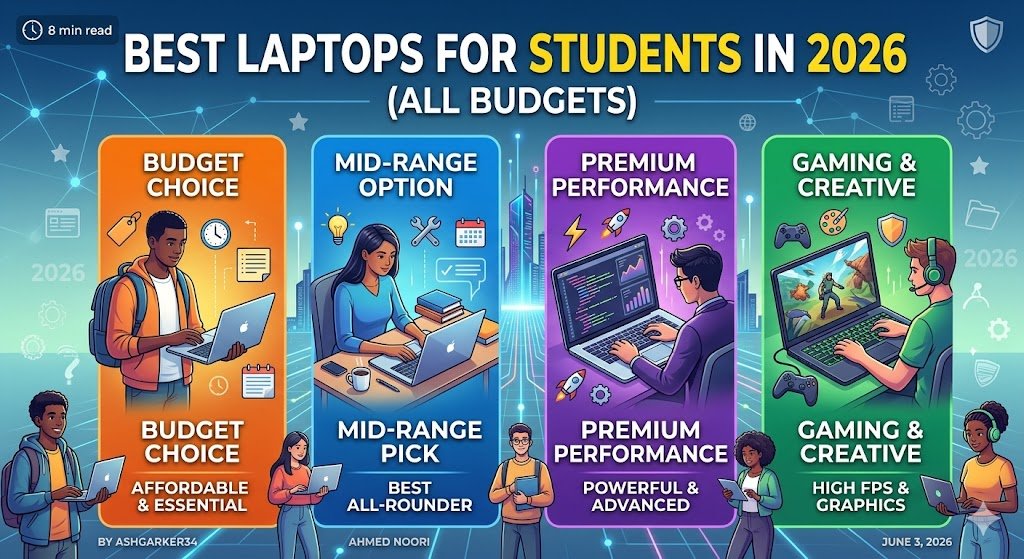 Best Laptops for Students in 2026 (All Budgets)
