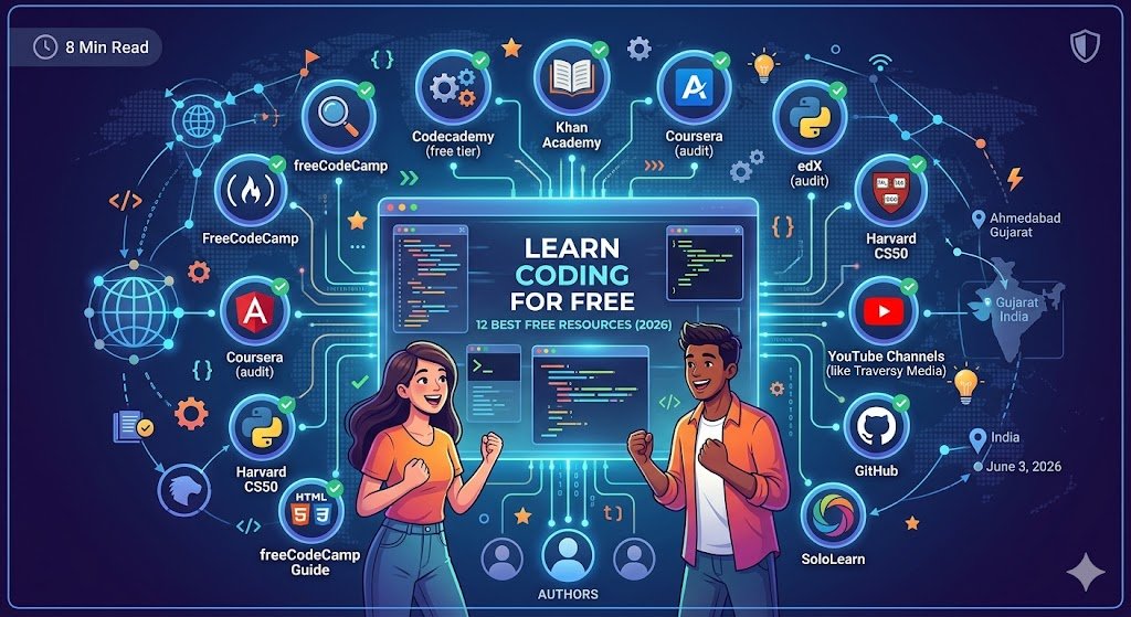 How to Learn Coding for Free (Best Free Resources 2026)