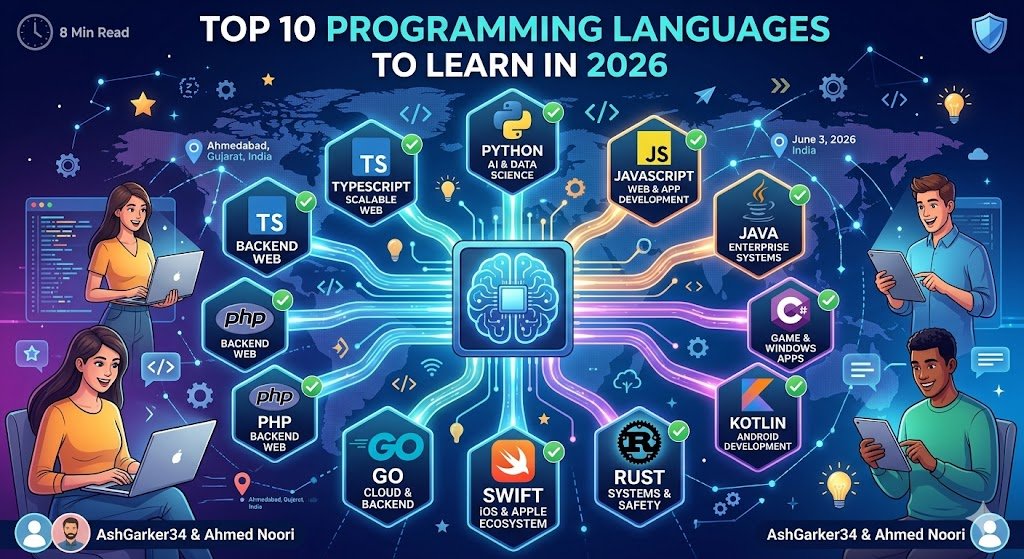 Top 10 Programming Languages to Learn in 2026